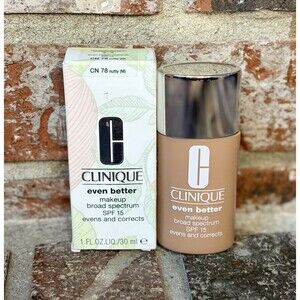 Clinique Even Better Makeup Broad Spectrum SPF 15 CN 78 Nutty (M) 1 Oz NEW